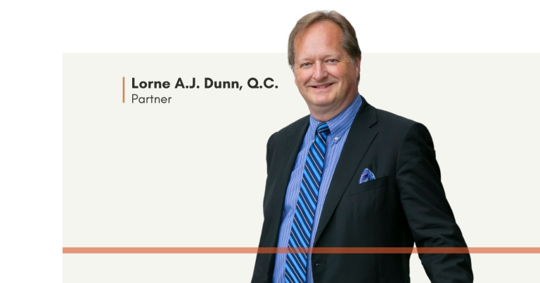 Lorne A.J. Dunn, Q.C. celebrates 35th anniversary